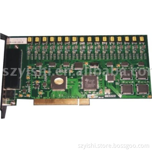16 channel telephone voice recording card, PCI recording card